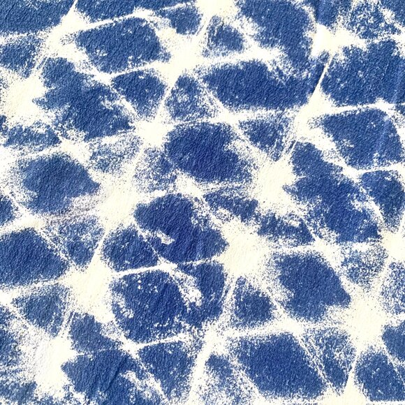 & Other Stories Short Blue Dress Coastal Grandma Beach Resort Ikat Boho Vacation - Picture 8 of 16